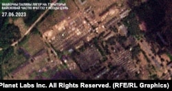 Posibila tabără de campanie pe teritoriul unității militare nr. 61732 din satul Țel pe 27 iunie.
