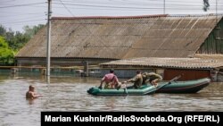 Эвакуацыя жыхароў Херсону. 7 чэрвеня 2023 году