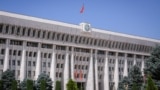 Kyrgyzstan - Bishkek - Parliament building of Kyrgyzstan - Jogorku Kenesh - in spring - white house - government house - July, 2023