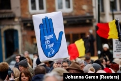 Protest protiv antisemitizma u Briselu, 10. decembar 2023.