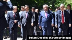 Встреча глав государств стран Центральной Азии в Чолпон-Ате (Кыргызстан). Июль 2022 года