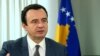 Kosovar Prime Minister Albin Kurti speaks to RFE/RL in Pristina on November 16.