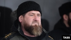 Глава Чечни Рамзан Кадыров на церемонии открытия комплекса зданий Управления Росгвардии по Чечне. Грозный, 28 декабря 2022 года