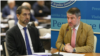 Marinko Cavara, president of the Federation of Bosnia-Herzegovina (left), Alen Seranic, minster of health and social services of Republika Srpska (combo photo)