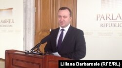 Moldova - Parliament, the new General Attorney/Prosecutor, Corneliu Gurin, Chisinau, 18Apr2013