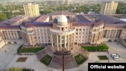 A large complex with a white dome and tall pillars has already been constructed in Danghara to house a new university. (file photo)