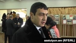 Armenia -- Abovyan Mayor Karapet Guloyan is interviewed by to RFE/RL, Abovyan, 31Jan2013.