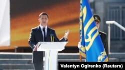 Ukrainian President Volodymyr Zelenskiy's party has a ruling majority in parliament.