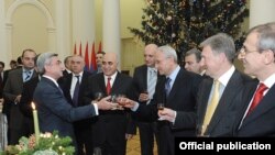 Президент Армении Серж Саргсян организовал прием для армянских бизнесменов (архив)