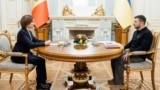 Прэзыдэнты Малдовы і Ўкраіны Мая Санду і Ўладзімір Зяленскі на сустрэчы ў Кіеве, 25 студзеня 2025
