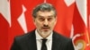 Новоизбраниот грузиски претседател Михаил Кавелашвили зборува на церемонијата на полагање заклетва во грузискиот парламент во Тбилиси, Грузија, недела, декември.