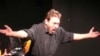 Actor Oleg Sidorchik during a performance of "We. Self-Identification" in Moscow last weekend