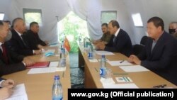 Встреча делегаций Кыргызстана и Узбекистана после инцидента на границе, 1 июня 2020 г.