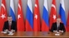 Түркия президенти Режеп Тайип Эрдоган менен Орусиянын президенти Владимир Путин. 