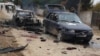 The aftermath of the attack at the Tajik border post