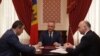 Igor Dodon, Pavel Filip și Andrian Candu la întîlnirea de astăzi (Foto: Press/Președinția R. Moldova)