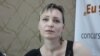 Cristina Ciumac în studioul Europei Libere