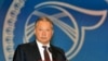 President Kurmanbek Bakiev speaks at the kuraltai on March 23.