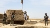 Afghan forces at the Chamman-Spin Boldak border crossing in Kandahar Province, pictured in 2017.