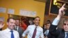 Președintele Barack Obama și omologul său rus Dmitri Medvedev la Ray's Hell Burger