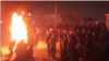 A picture from social media purportedly showing an anti-government protest in Abdana in Ilam Province on November 17