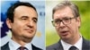 Kosovo's Albin Kurti (left) and Serbia's Aleksandar Vucic will meet again under EU auspices.