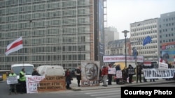 Demonstrație la Bruxelles în sprijinul deținuților politici din Belarus