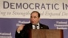 Then-Georgian Prime Minister Zurab Zhvania at an event in Washington in 2004