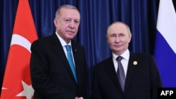 Реджеп Тайип Эрдоган и Владимир Путин