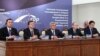 Председатель Еврокомиссии, президены Армении и Грузии, премьер-министр Молдовы и председатель ЕНП выступили после саммита с заявлениями для прессы, Ереван, 30 ноября 2012 г. 