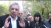 Armenia -- Former Foreign Minister Vartan Oskanian (L), Stepan Markarian (second from left) and other senior Prosperous Armenia Party members hold an election campaign meeting, Yerevan, 17Apr2013.