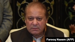 Sharif at a press conference in Islamabad on January 3.