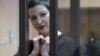 Belarusian opposition activist Maryya Kalesnikava attends a court hearing in Minsk in September last year. 