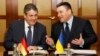 Міністр закордонних справ України Павло Клімкін (п) і його німецький колега Зіґмар Ґабріель, Київ, 3 січня 2017 року
