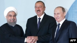 Ռուսաստանի, Իրանի և Ադրբեջանի նախագահների հանդիպումը Բաքվում, 8-ը օգոստոսի, 2016թ․