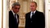 Armenian President Serzh Sarkisian (left) with Russian President Vladimir Putin